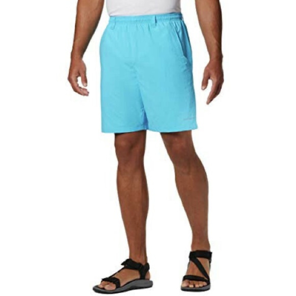 Columbia Pfg Backcast Iii Water Shorts- Large- Riptide Blue- 8” inseam